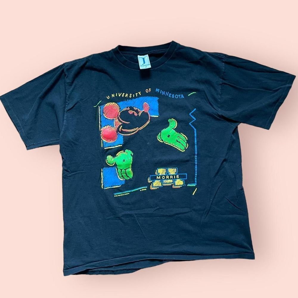 vintage 1990s mickey mouse university  tee